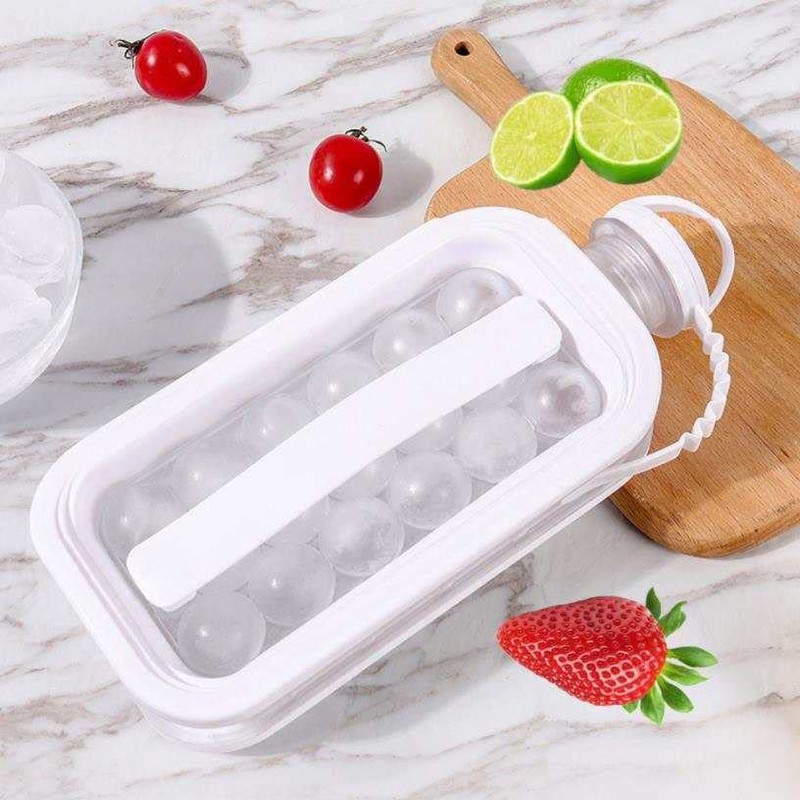 Uncork & Uncap 2-in-1 Ball Maker Ice Cube Tray &