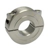 Summit Brand 1'' ID 2C-100-S Double Split Shaft Collar Stainless