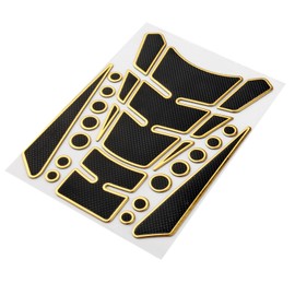 Mtsooning 3D Gas Tank Pad Sticker Replacement for Honda Yamaha Suzuki Kawasaki Gold
