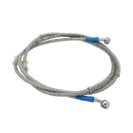 1400mm 140cm Motorcycle Reinforced Hydraulic Brake Oil Hose Line Pipe Fitting Stainless Steel Braided Cable Compatible with Motorcycle Pit Dirt Bike Enduro Motocross Street Bikes Sport Bikes