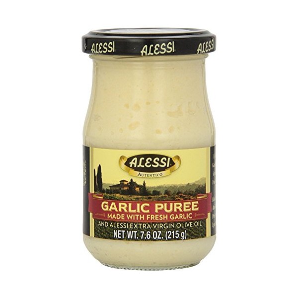 Alessi Garlic Puree 7.6 Ounce ( Pack of 2)