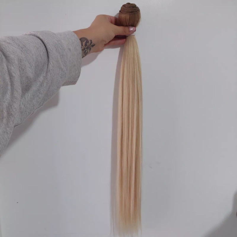 Remy Glamm Cortina Extensión Human Touch Fibra Natural Silky 22in