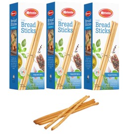Matamim Grissini Breadsticks, Original - Oven Baked Traditional Italian Breadsticks - 4.4 Ounce, (Pack of 3) Made with 100 Extra Virgin Olive Oil