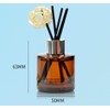 Yaphetss 2Pcs 50ml 1.7oz Diffuser Bottles Empty Glass Diffuser Jar