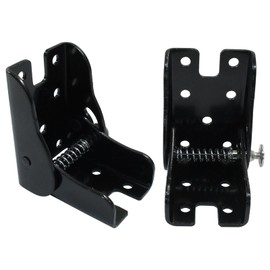 BokWin 2pcs 90 Degree Hinges Heavy Duty, Black Self Locking Hinge Folding Workbench Hinges for Table Folding Legs Beds Furniture