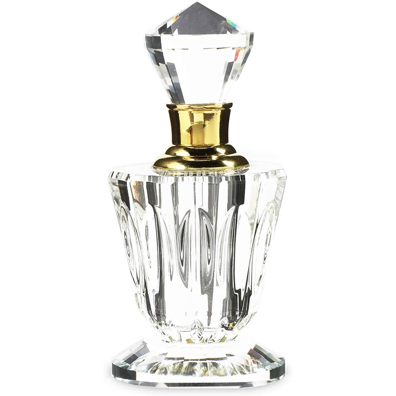 Okuna Outpost Crystal Perfume Bottle Set, Vintage Style (2 Pack)