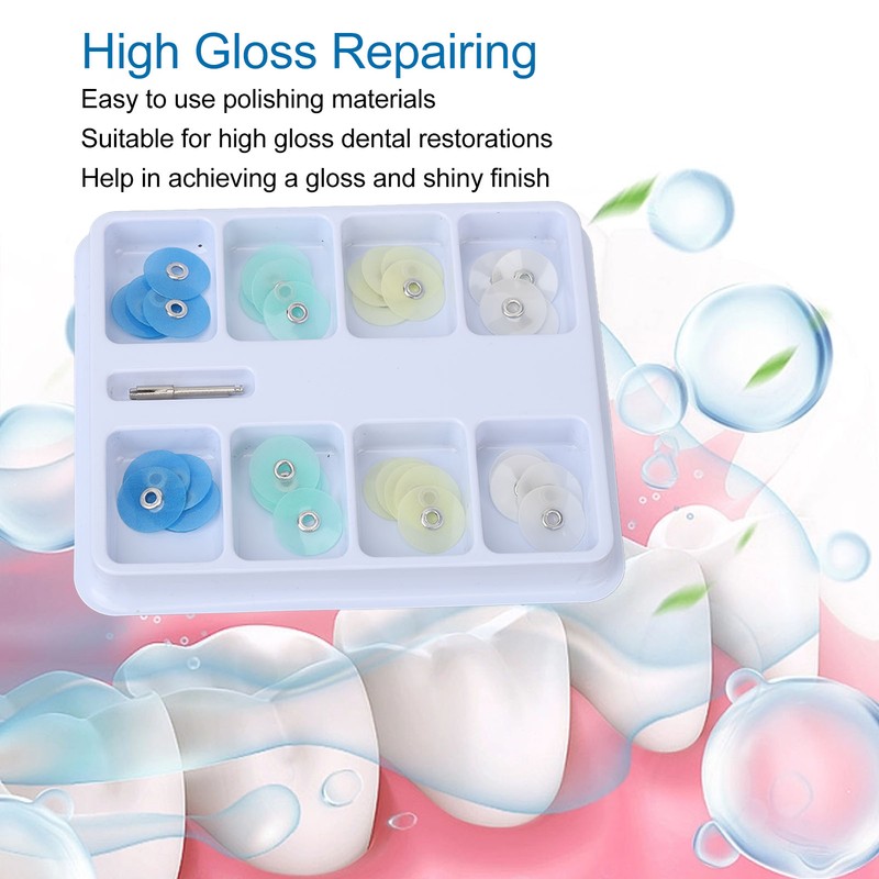 40pcs Dental Polishing Discs High Gloss Repairing Teeth Whitening Contouring