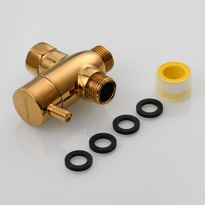Tecmolog 3 Way Shower Diverter Valve G 1/2" Brass T