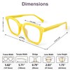 VISOONE Square Classic Blue Light Blocking Glasses with Non Prescription
