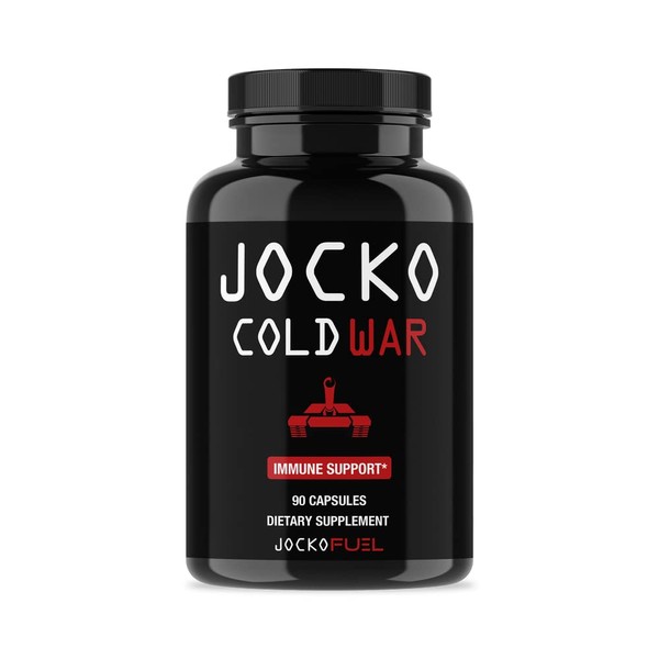 Jocko Fuel Immune Support Supplement - Elderberry with Zinc & Vitamin C for Adults - Immune Defense with Vitamin C, D3, Superfoods, Herbs, & Minerals (90 Capsules)