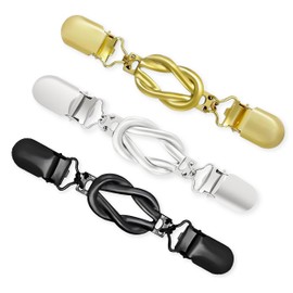 3 Pcs Waist Cincher Clips Vintage Dress Clip for Shawl Cardigan Sweater Clips Clothes Pant TightenerDecorative Clothing Brooch Clip to Tighten Dress Pant Waist Tightener for Women