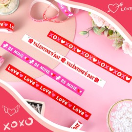 600 Counts Paper Wristbands Football Wrist Bands Sport Themed Hand Bands for Events Bulk Football Armbands Multicolor Adhesive Bracelets Identification Wristbands for Party Favors (Heart Style)