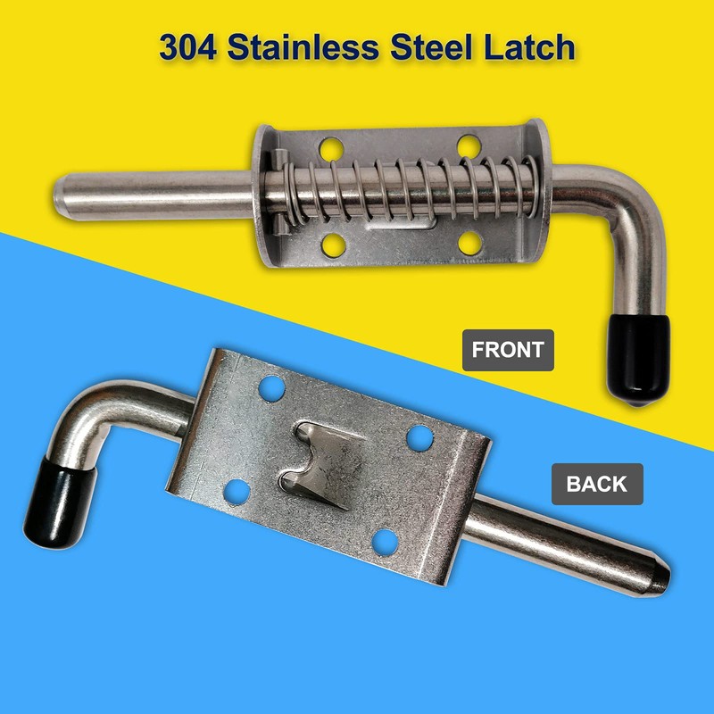 AeKeatDa 6 Pack 304 Steel 5 Inch（128MM） Spring Pin Latch