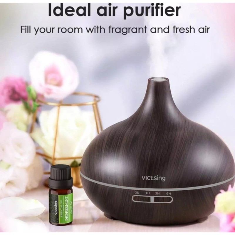 Victsing Difusor De 500ml Con Luces Led