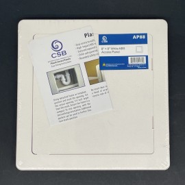 CSB Plumbing Access Panel White 8 X 8" Plastic CSB For Drywall Ceiling Wall Textured