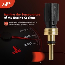 A-Premium Engine Coolant Temperature Sensor [2 Pins] Compatible with Toyota Camry, Corolla, Prius, Prius AWD-e, Tacoma, Highlander, Sienna, Avalon & Lexus RX350, RX450h, GS350, GS450h, LC500, LC500h
