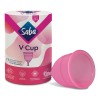 Copa mentrual Saba V-cup flujo moderado talla ch 1 pieza