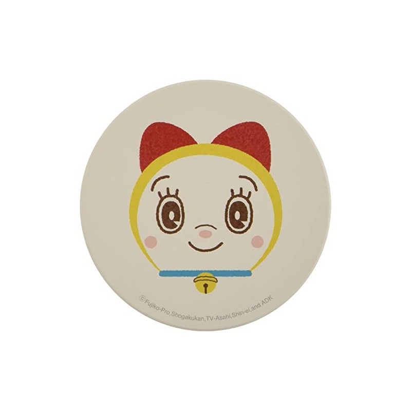 Doraemon 493523 Dorami Ceramic Water Absorption Coaster Diameter 3.5 inches