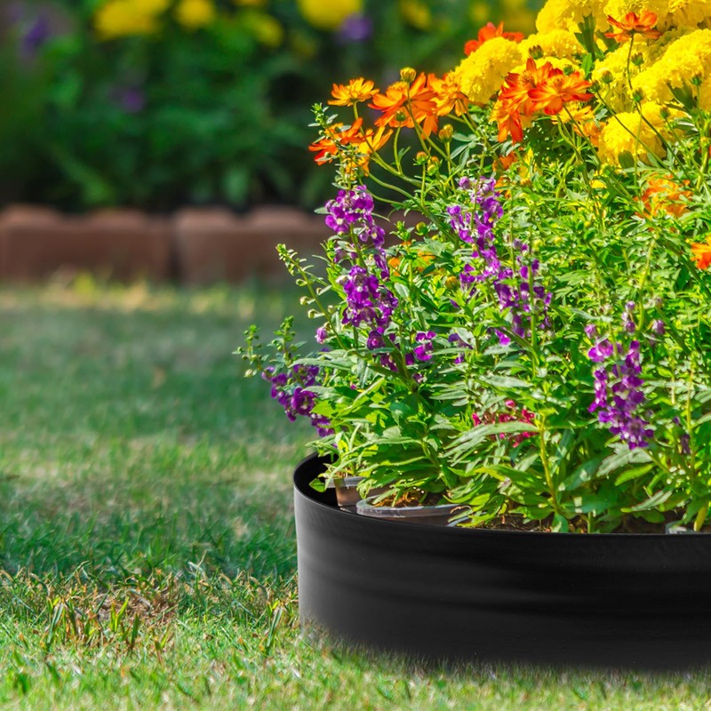 FoldTier 8 Inch Tall 33ft Garden Landscape Kit with Hammer