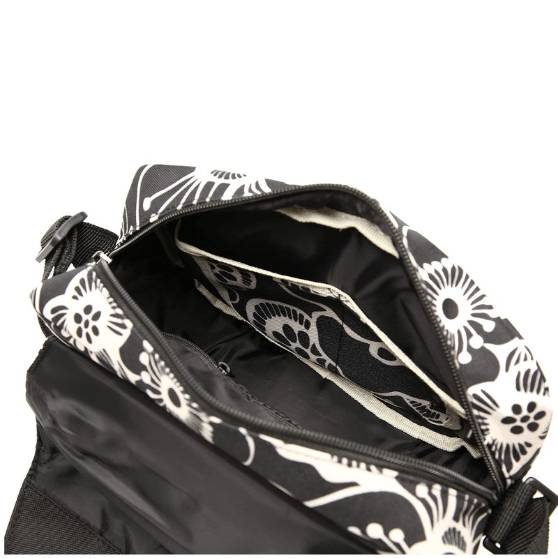 KlickFix Fleur Black Bicycle Bag - One Size