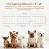 Dog Gate Indoor,18"-45" Extra Wide Metal Short Dog Gate to