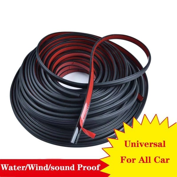 Unbranded 13ft D-Shape Car Door Edge Guard Molding Trim Rubber