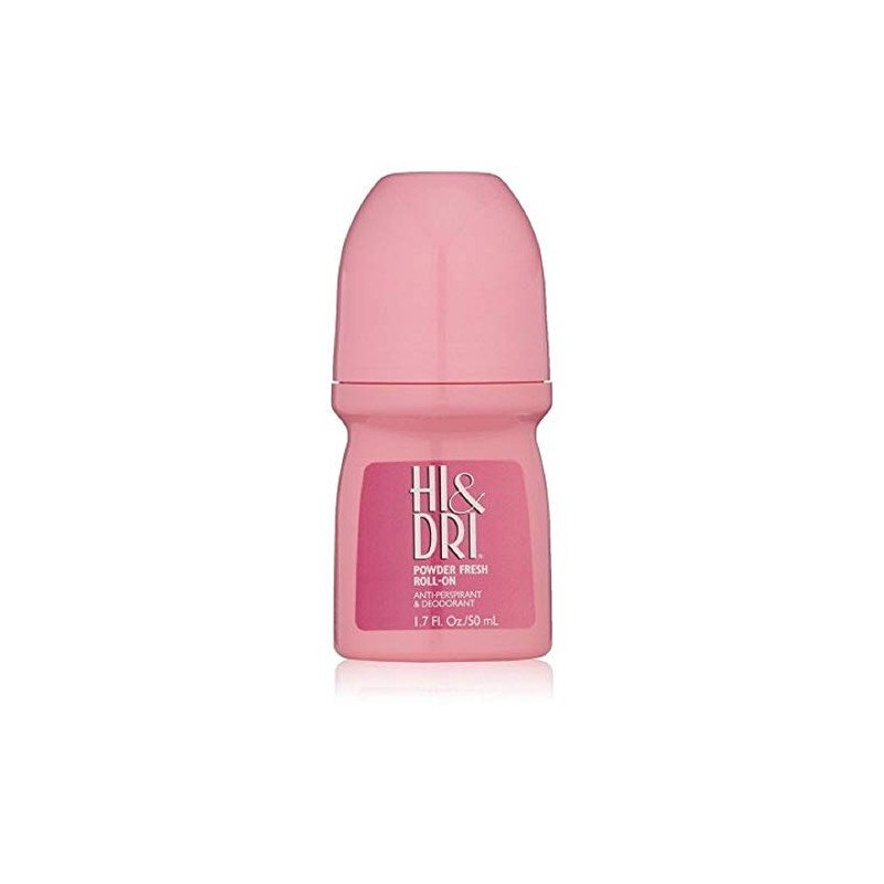 Hi and Dri Antiperspirant Deodorant Roll On Powder Fresh 1.7