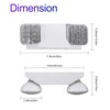 CM MZY Emergency Lights with Battery Backup,Commercial Emergency Light,Two Adjustable