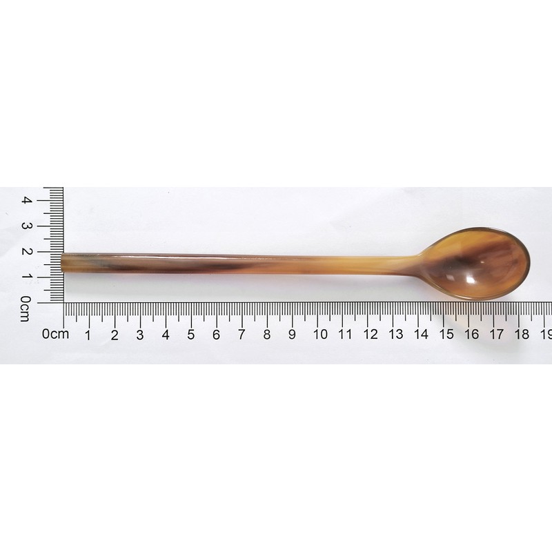 Marycrafts Set of 6 Long Buffalo Horn Caviar Spoons