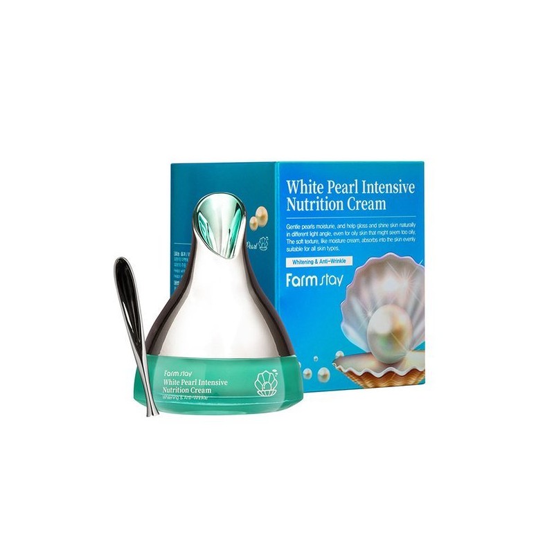 Farm Stay 팜스테이 화이트 펄 인텐시브 뉴트리션 크림 50g Farmstay