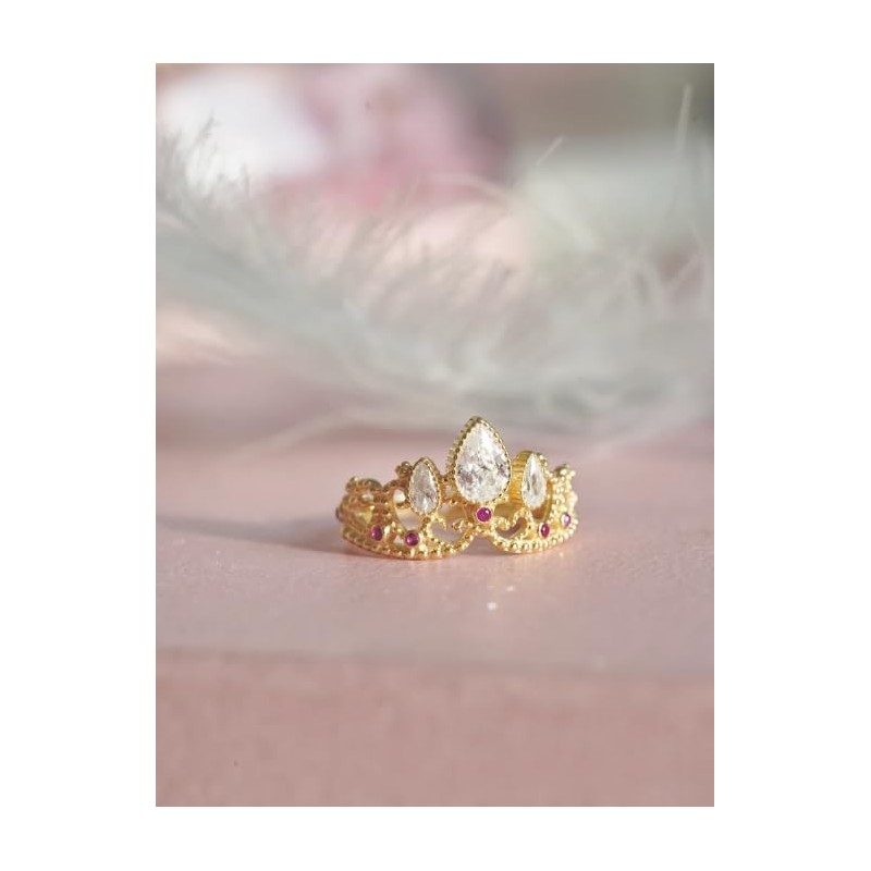 Anillo de la princesa Rapunzel con Caja de REGALO, anillo