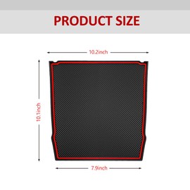 Jawmoy 1 PC Dashboard Non-Slip Mat, Thickened Rubber Dashboard Mat, Car Interior Replacement Accessories, Compatible with Subaru Crosstrek 2018-2023 (Red)