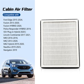 Meyffon CF11775 Cabin Air Filter Fit for Ford Edge 15-24 Fusion 13-20 Fusion Hybrid 2020 Fit for Lincoln Continental 17-21 MKX 16-18 MKZ 13-20 Nautilus 19-23 Navigator 2019 Replace DG9H-18D483-AA