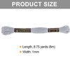 8 Skeins 64M Grey Friendship Bracelet Thread - 6 Strand