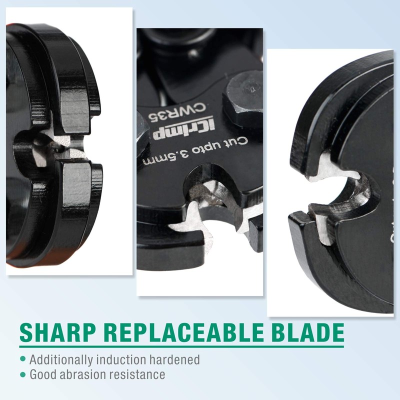 iCrimp Ratchet, Wire Rope Cutter, Wire Cutting Cutter CWR (Outer