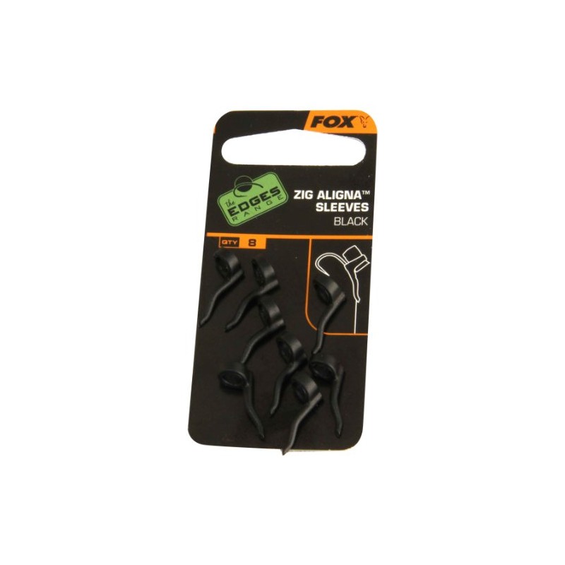 Fox Zig Aligna Sleeves Black Qty 8