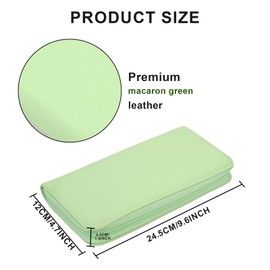 Homakover Travel Jewelry Case Organizer, Portable Jewelry Travel bags for Tangel Free Necklace, Earrings, Rings, Bracelets, Travel Essentials (Macaron Green)