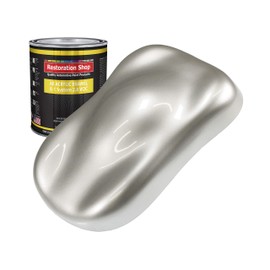 Restoration Shop - Sterling Silver Metallic Acrylic Enamel Auto Paint - Quart Paint Color Only - Professional Single Stage High Gloss Automotive, Car, Truck, Equipment Coating, 2.8 VOC