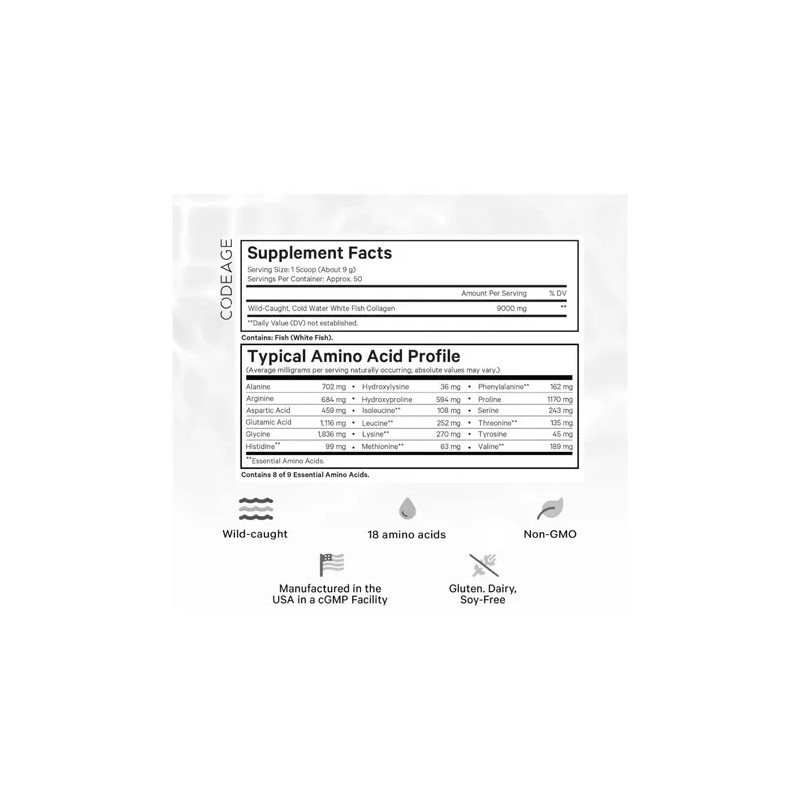 Codeage Colágeno Marino En Polvo 450 G Sfn