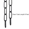 Mr.Color Black Metal Chandelier - Heavy Duty, 6 Feet Chain