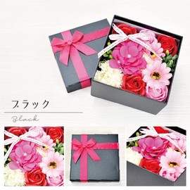 Poppy Nagoya KS-081 Artificial Soap Flower Bouquet Gift Soap Flower Black