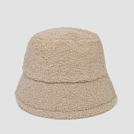 Lala 라라 뽀글이 벙거지 모자 B-베이지(LALAAC186F) Lala Fuzzy Bucket Hat B-Beige (LALAAC186F)