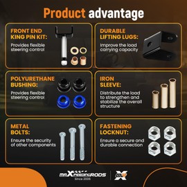 maXpeedingrods Golf/Cart Front and Rear End Repair Bushing Kit for Club Car DS Gas & Electric 1993-Up Replace 1016386 1015583