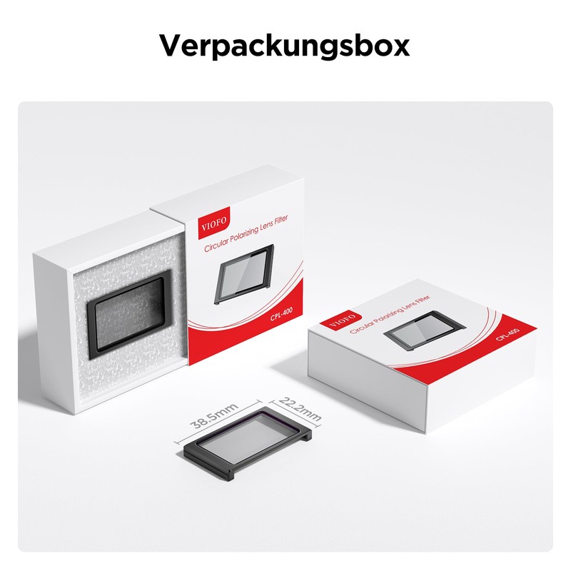 VIOFO CPL Circular Polarising Filter Only for VS1 Car Camera