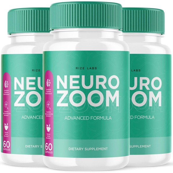 (3 Pack) Neuro Zoom Supplement, Neuro Zoom Organic Memory Supporting