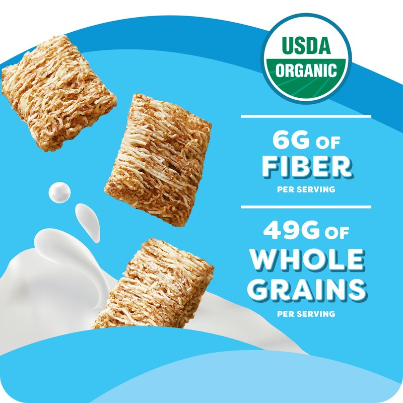 Kashi Breakfast Cereal, Organic, Fiber Cereal, Island Vanilla, 18oz Box