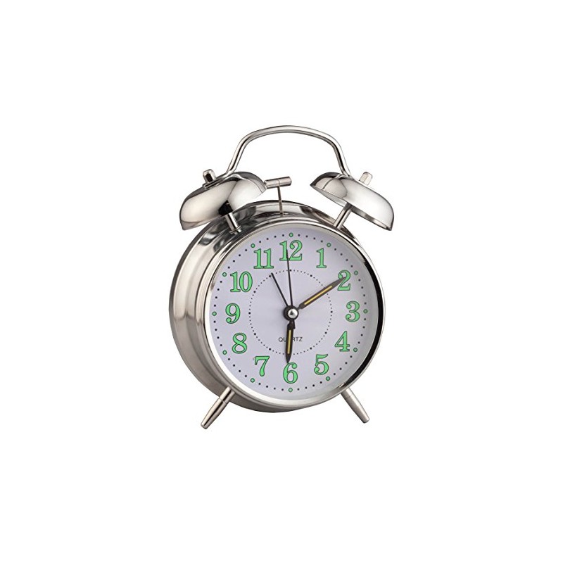 Fox Valley Traders Vintage Glow-in-The-Dark Alarm Clock