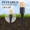 4 Pcs 4 "x 4 "Fence Post Anchors Ground Spike