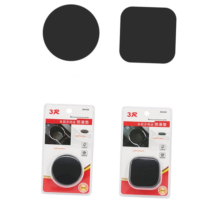 Ciieeo 4Pcs Wear Resistant Car Cup Coasters Non Slip Square