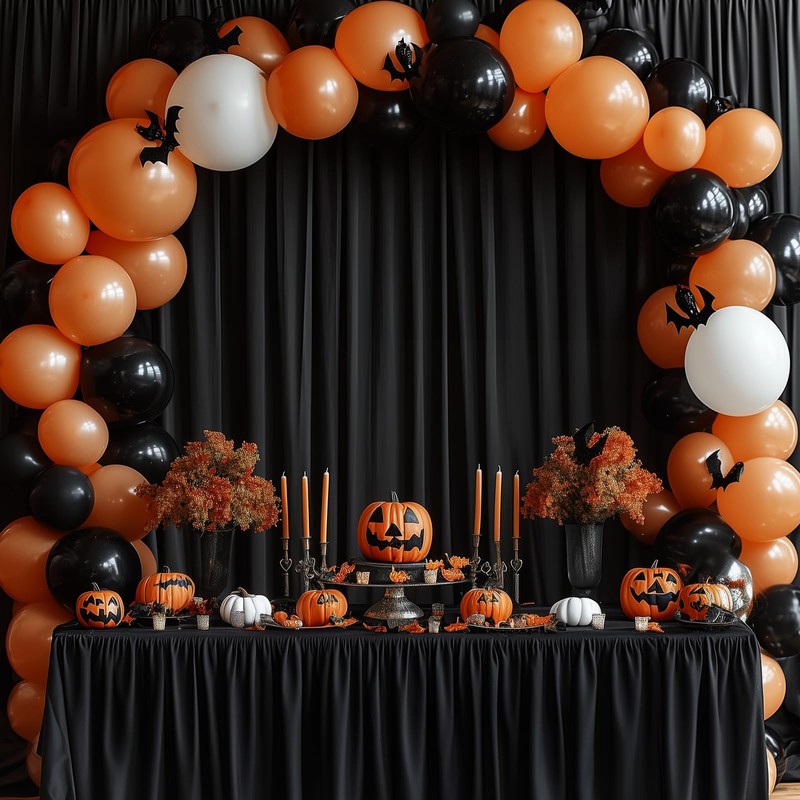 10x10FT Black Backdrop Curtains for Parties Wrinkle Free Black Curtains